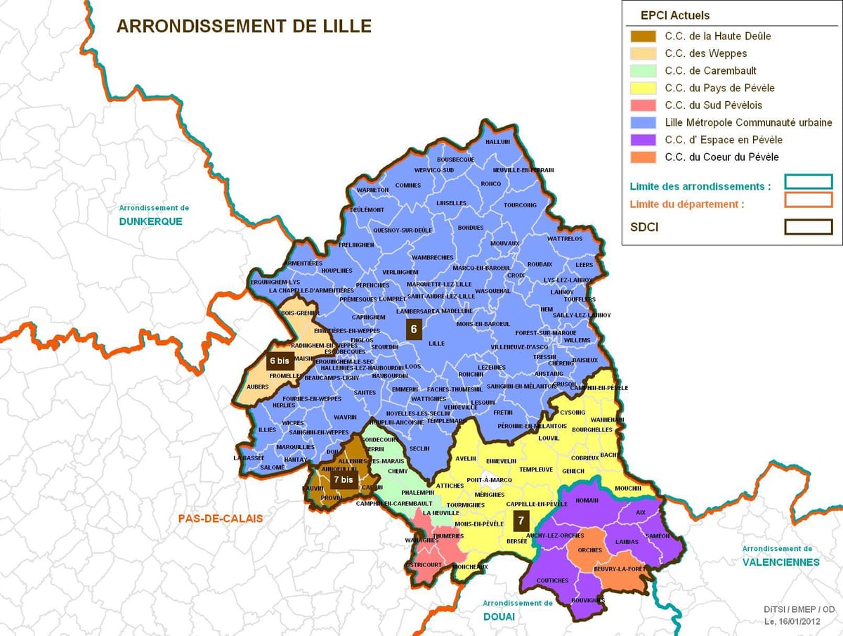 mapa Lille paříž