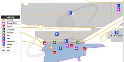 Mapa Lille letiště