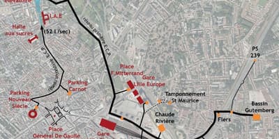 Mapa Lille loď