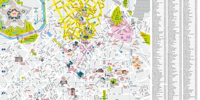 Mapa města Lille