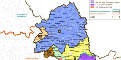 Mapa Lille paříž