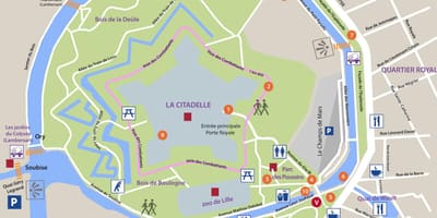 Mapa Lille park