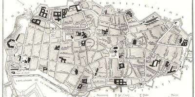 Mapa Lille staré město