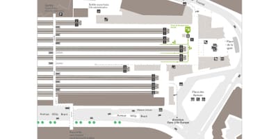 Lille train station mapě
