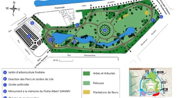 Mapa Lille zahrada